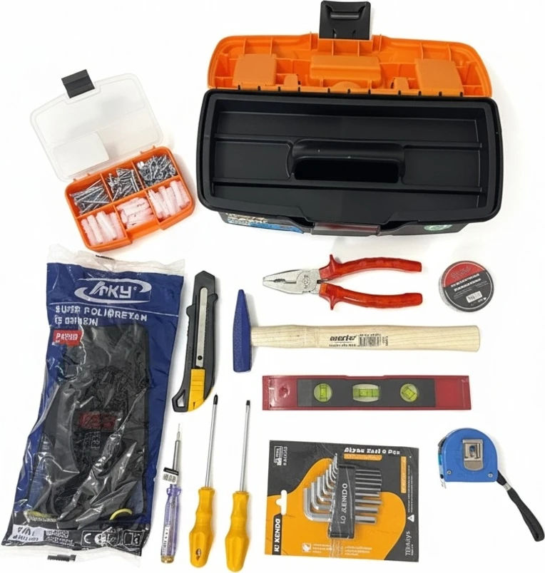 14 Çeşit 301 Parça Içi Dolu Full Alet Çok Fonksiyonlu Takım Çantası El Aleti Seti Ev Tadilat Seti