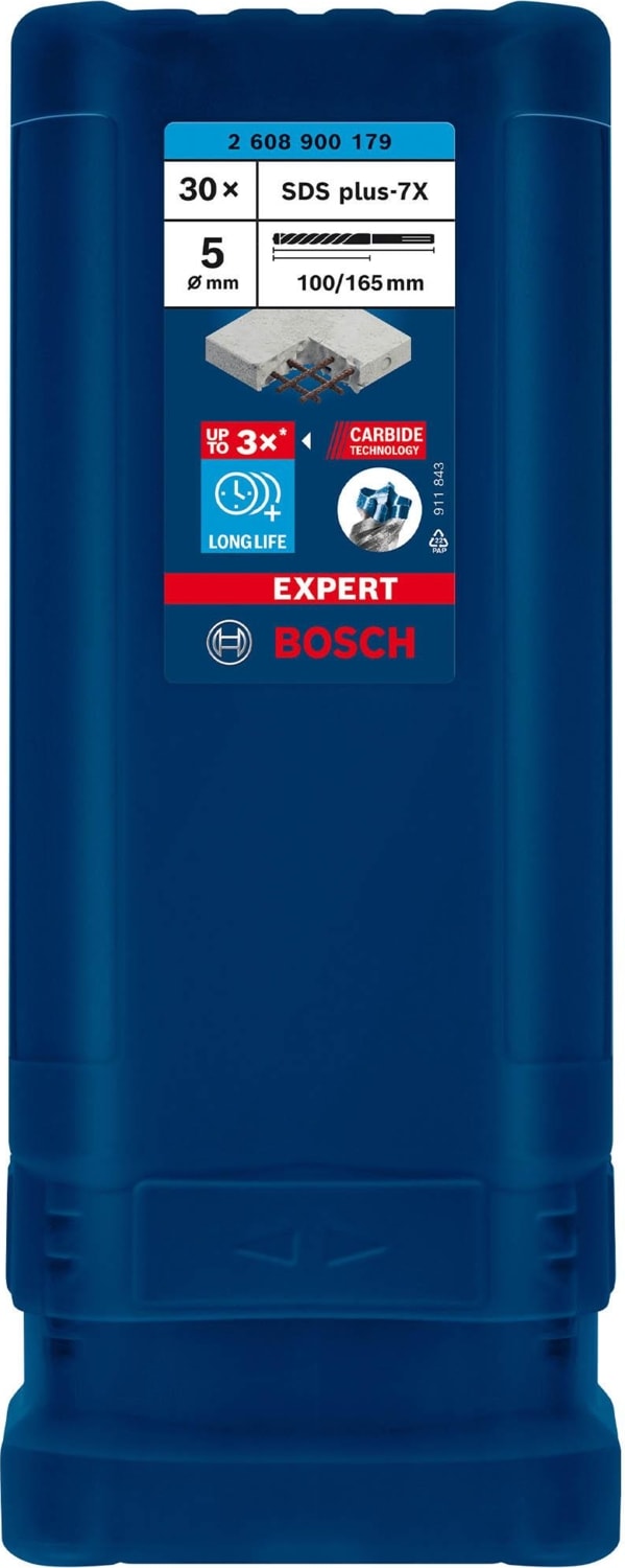 BOSCH Expert 5X165 mm 30’lu Yeni Sds Plus-7x Matkap Ucu 2608900179