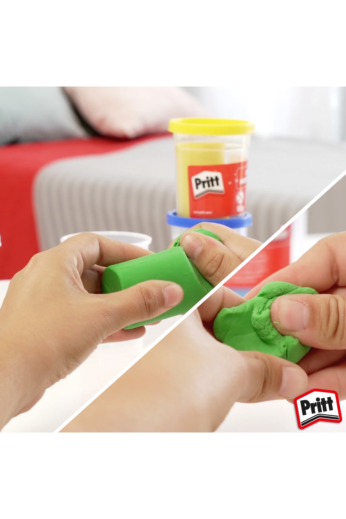 24'lü Keçeli Kalem Oyun Hamuru 4 Renk X 100 gr