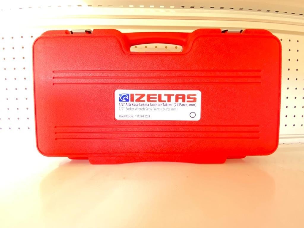 Izeltaş 1/2 Lokma Anahtar Takımı 24 Parça Çantalı