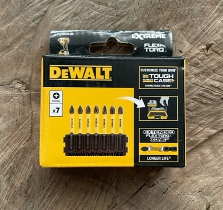 DEWALT Ph1-Ph2-Ph3 Yıldız Bits Uç Seti Yıldız Vida Sıkma Ucu Cobalt Set 7pcs