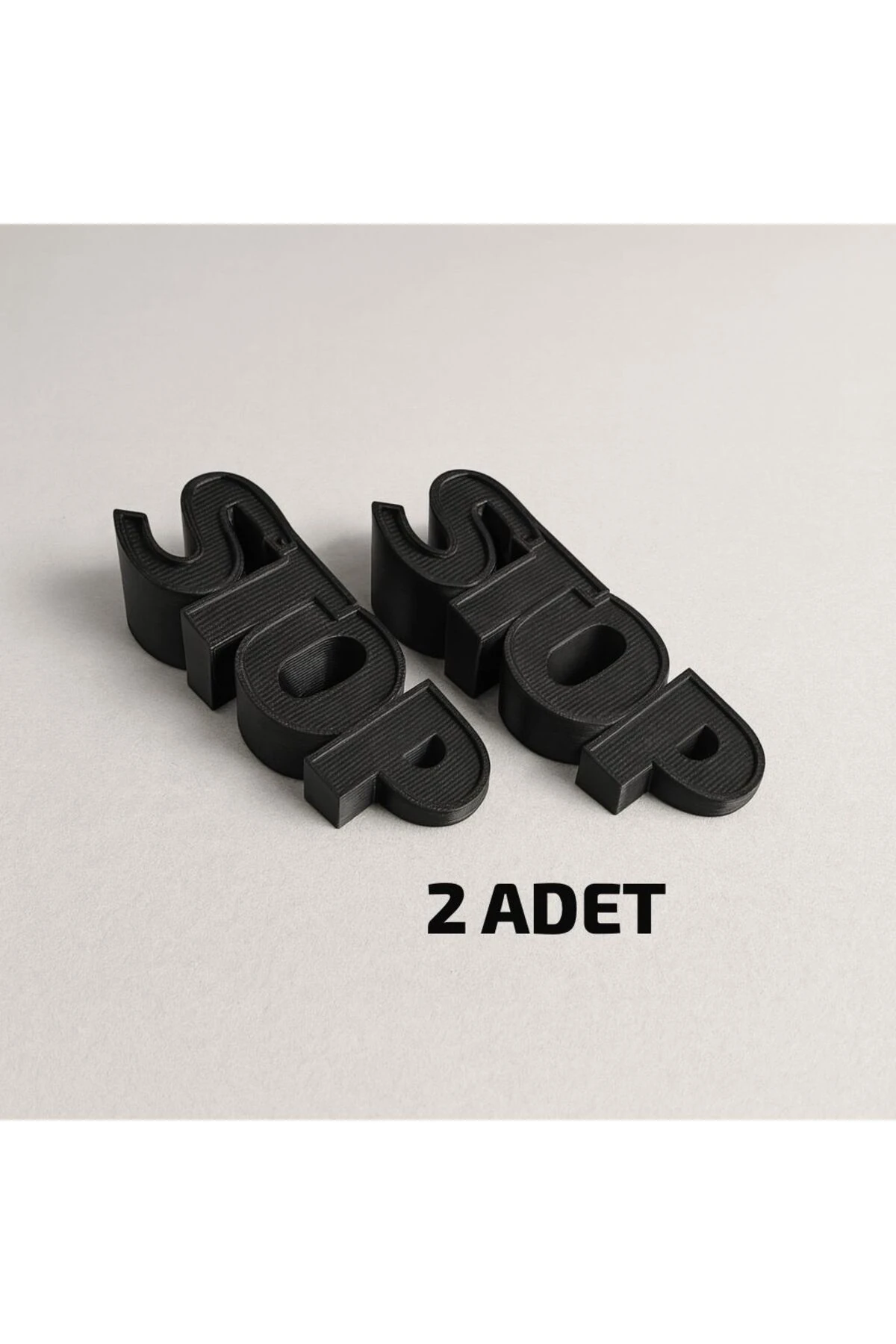 Kapı Stoperi -2 Adet- (4 CM YÜKSEKLİK) Kapı Pencere Tutucu, STOP Tasarımlı Kapı Stoperi