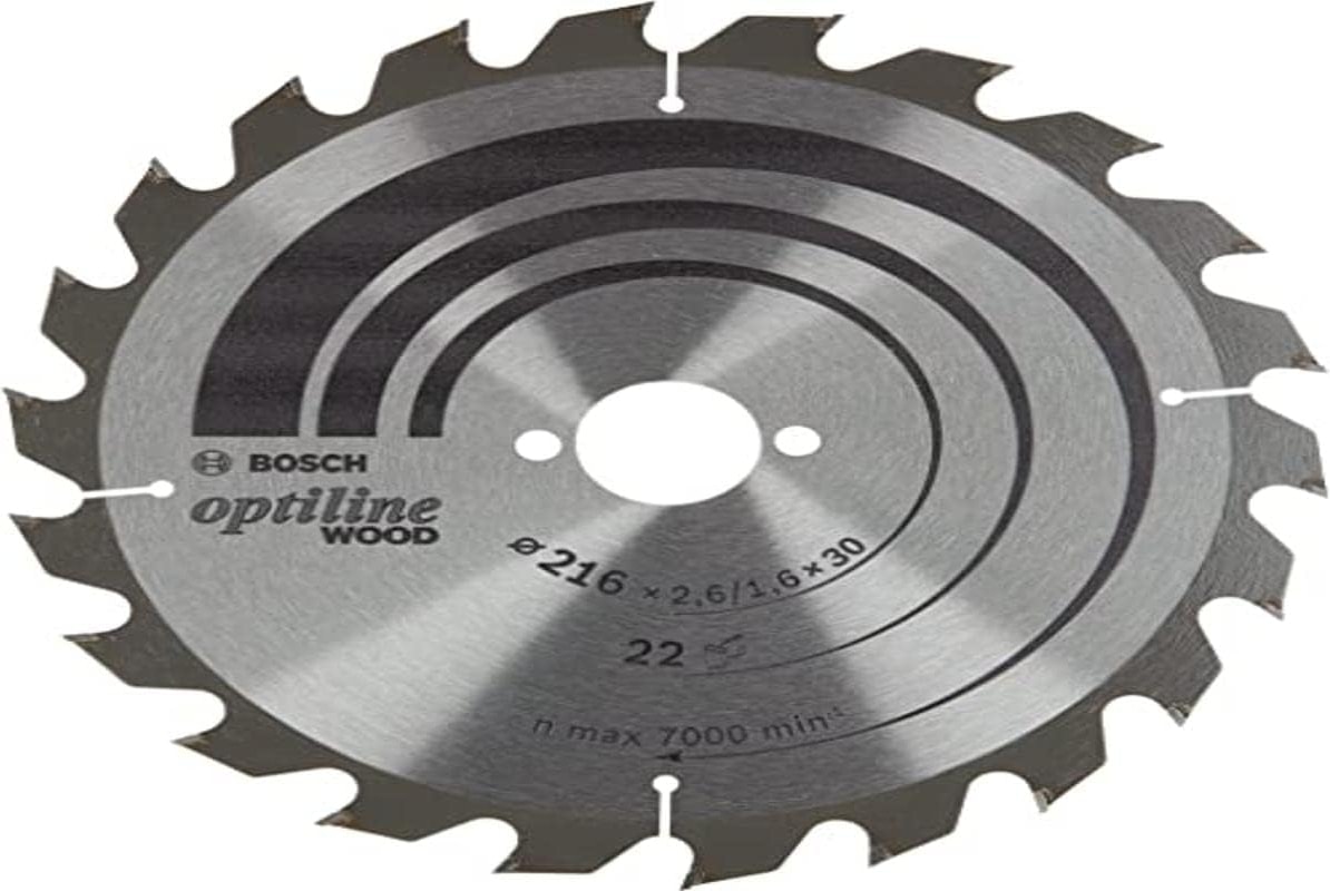 BOSCH Daire Testere Bıçağı Optiline Wood, 216 x 30 x 2,6/1,6, 22