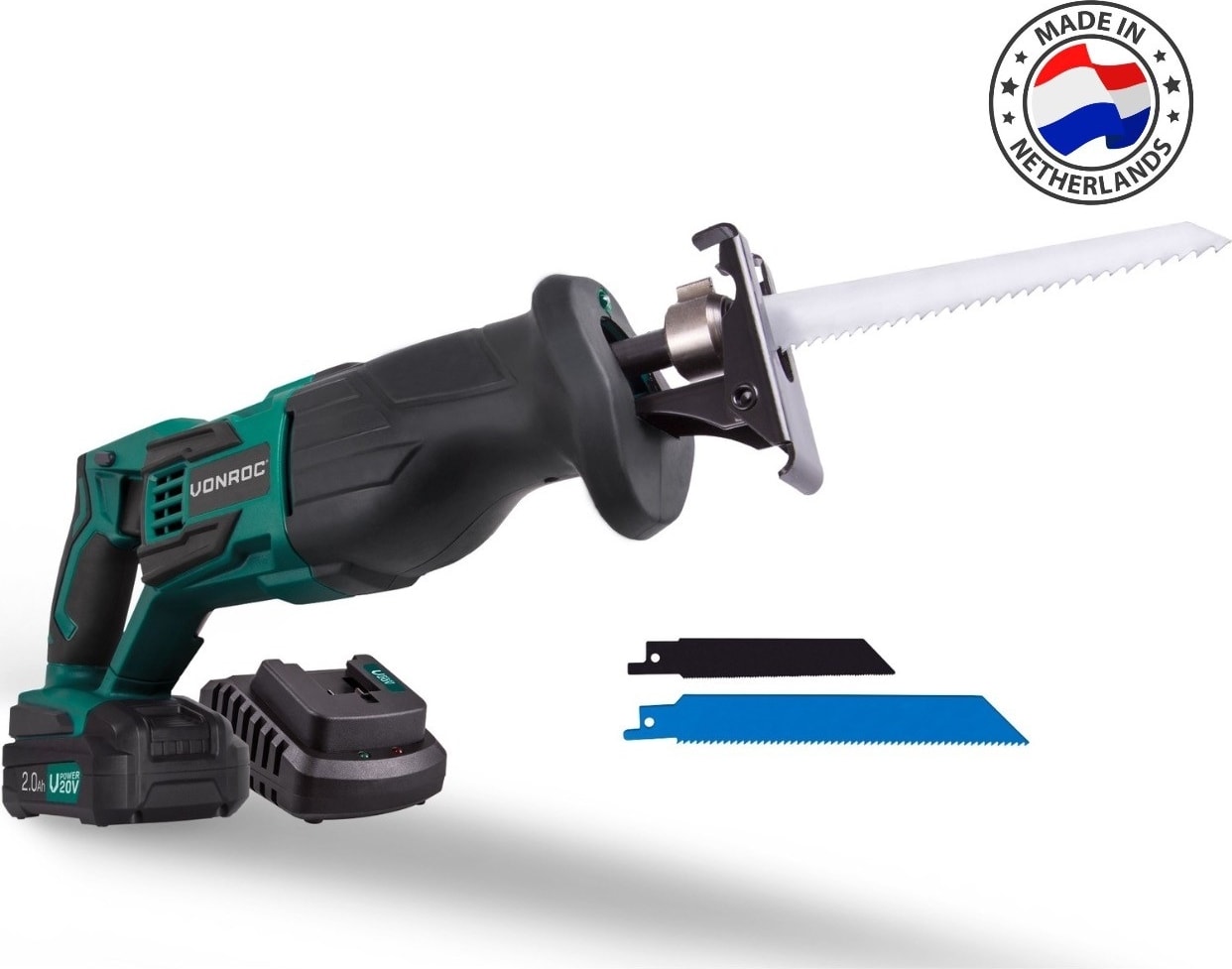 Vpower 20V Akülü Tilki Kuyruğu Testere - 2.0Ah Pil