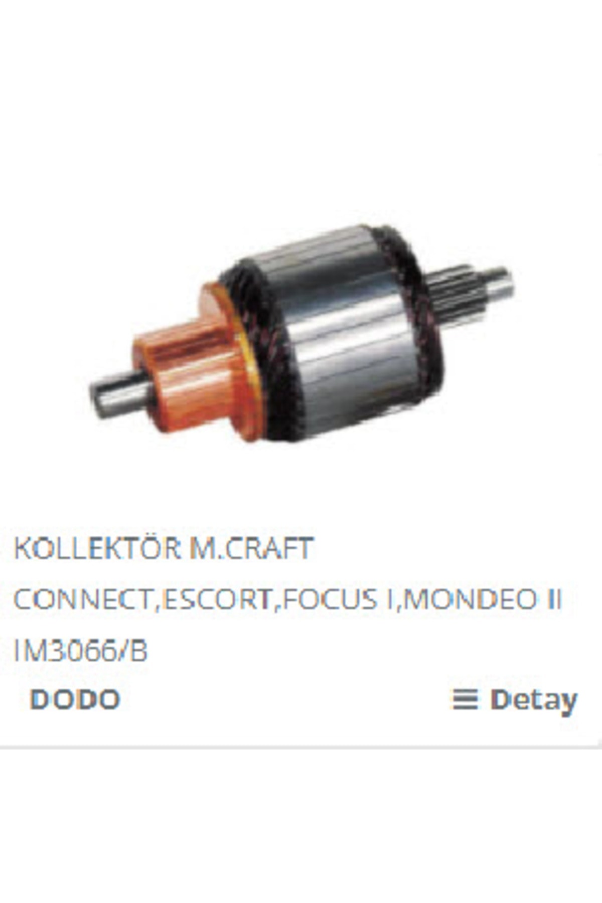 MARŞ KOLLEKTÖRÜ-MOT 12V 11D FORD ESCORT/FORD CONNECT BOY:127 ÇAP:56 - DODO-IM3066B