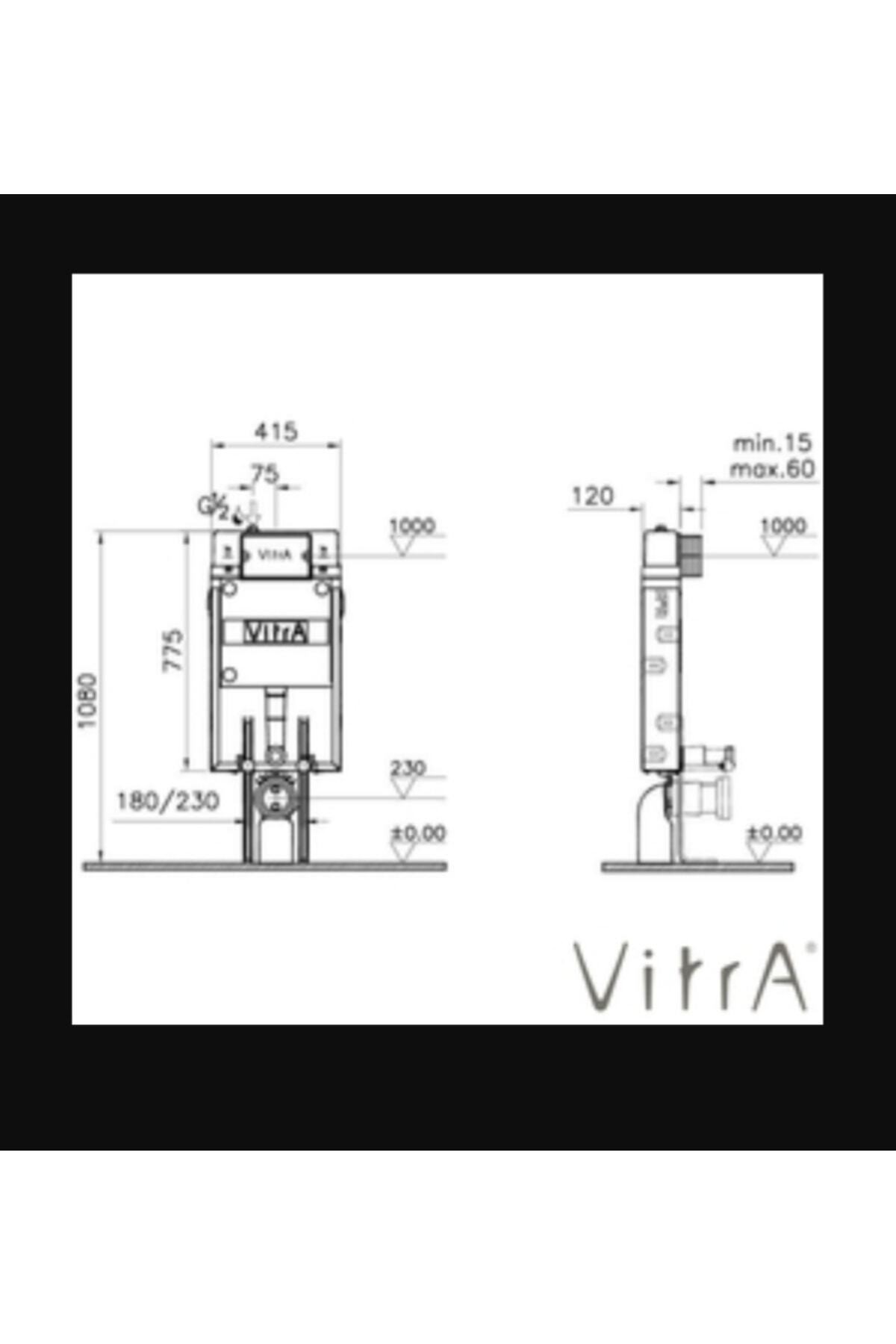 Gömme Rezervuar - Ince Metal Ayaklı 12cm - 2.5/4lt Yıkama Ve Sirius Kumanda Paneli Seti 742-1851-02