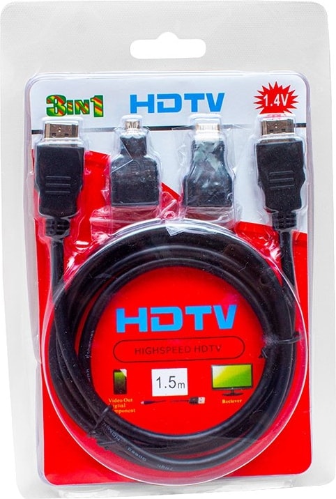 1.5 Metre 3lü Set Hdmı Kablo (Mıcro Hdmı Hdmı*mini Hdmı Hdmı) [tek]