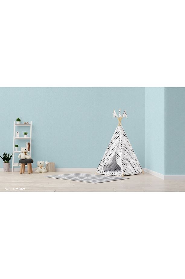 Ada Kids 8943-2 Duvar Kağıdı Açık Mavi Kendinden Desenli