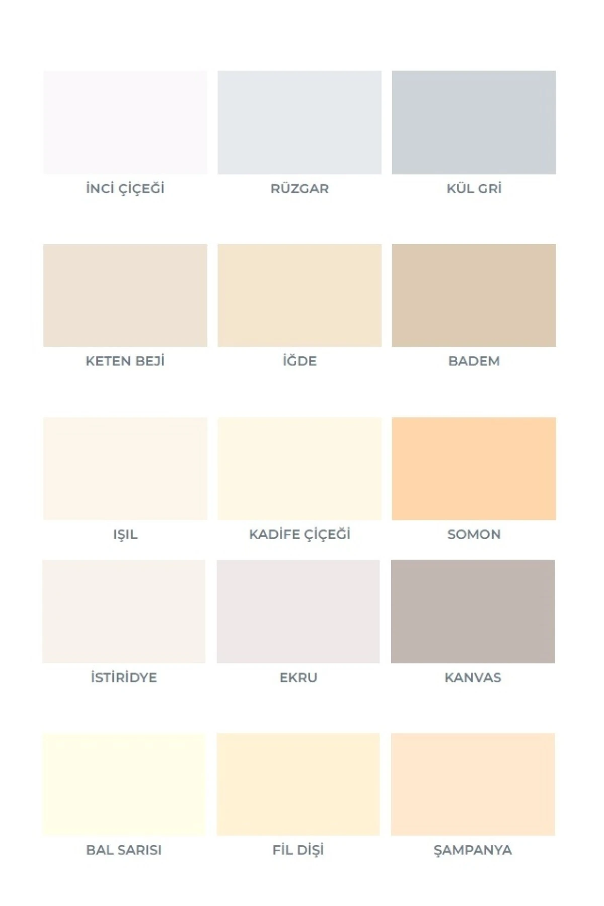 Plastik Iç Cephe Boyası Trend Renkler