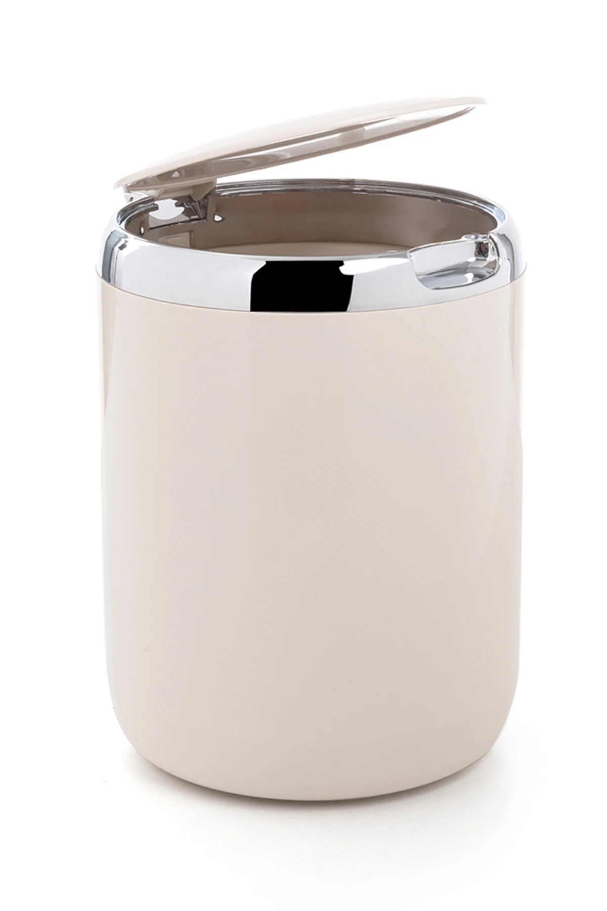 Pasifik 3 Lt Tezgah Üstü Mutfak Çöp Kovası Plastik Kapaklı Bej