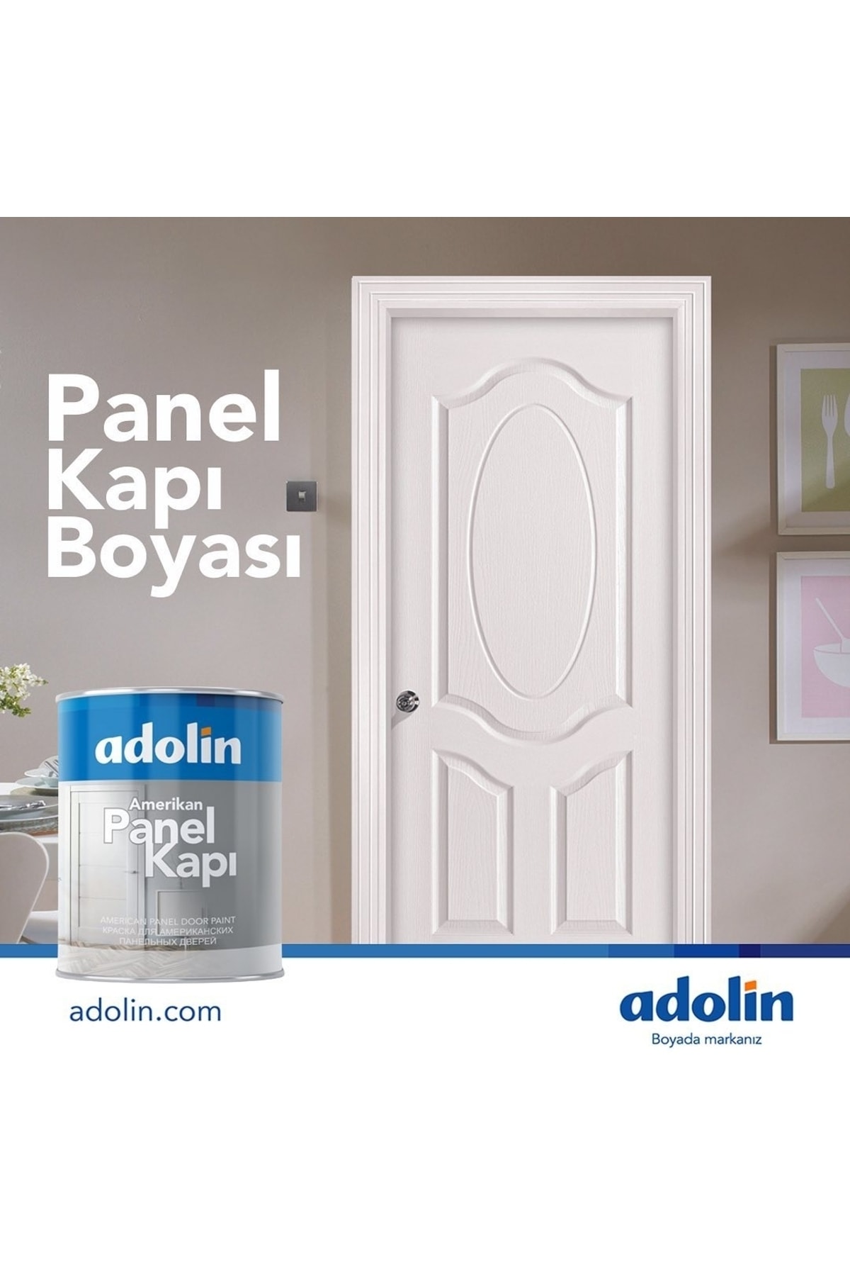 Amerikan Panel Kapı Boyası Beyaz 3 Kg (AMERİKAN KAPILARDA YÜKSEK ÖRTÜCÜLÜK)