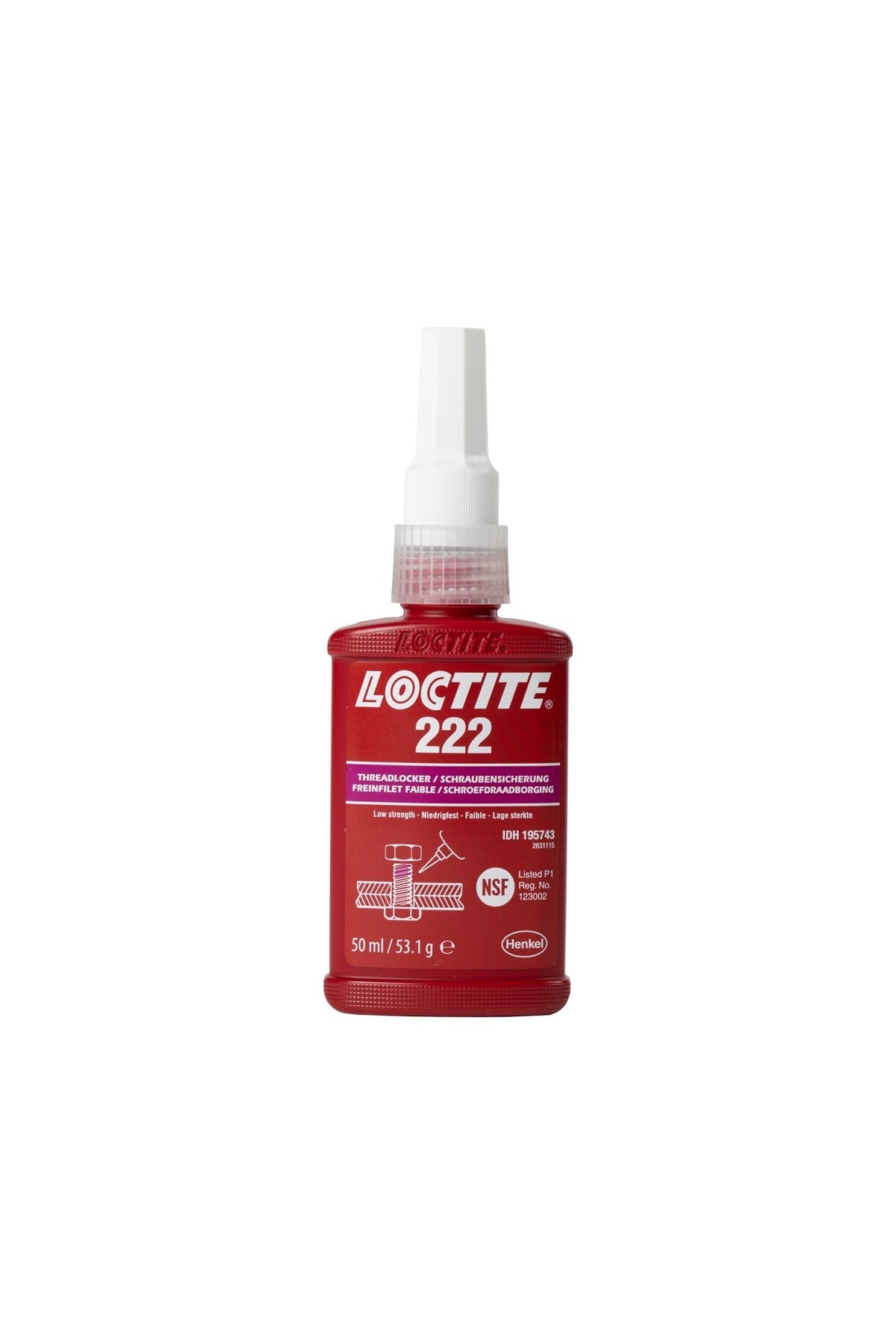 Loctite 222 Düşük Mukavemetli Vida Gevşemezlik Civata Sabitleyici Kolay Sökülebilir 50 gr/ml