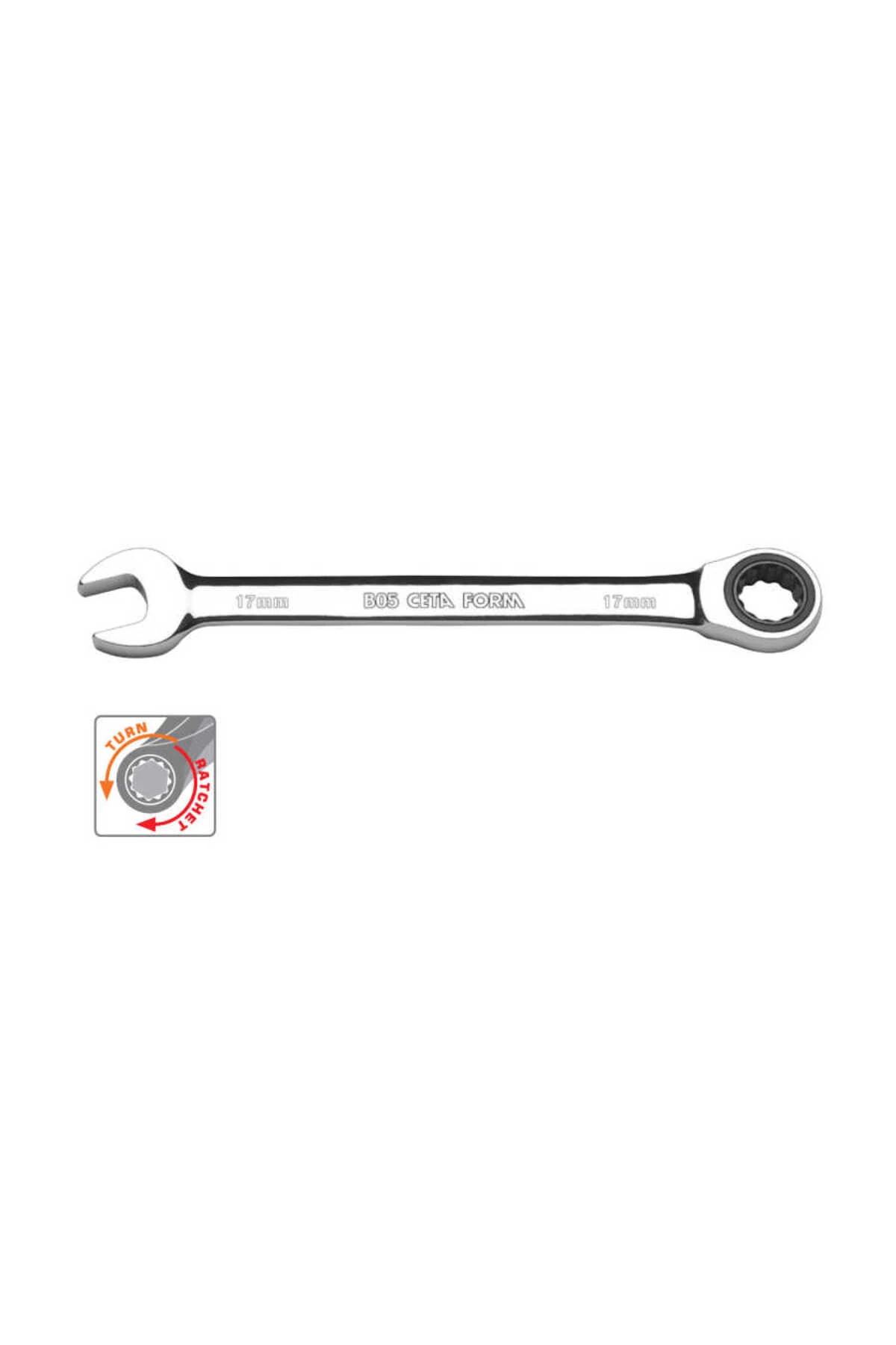 Form C-gear Cırcırlı Kombine Anahtarlar (DÜZ)9 Mm - B05-09