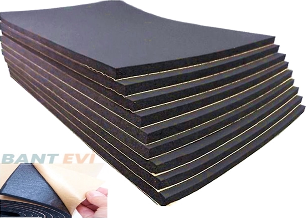 Eva Sünger 5mm Kalınlık, 100x100cm Kendinden Yapışkanlı Kauçuk İzolasyon Levha