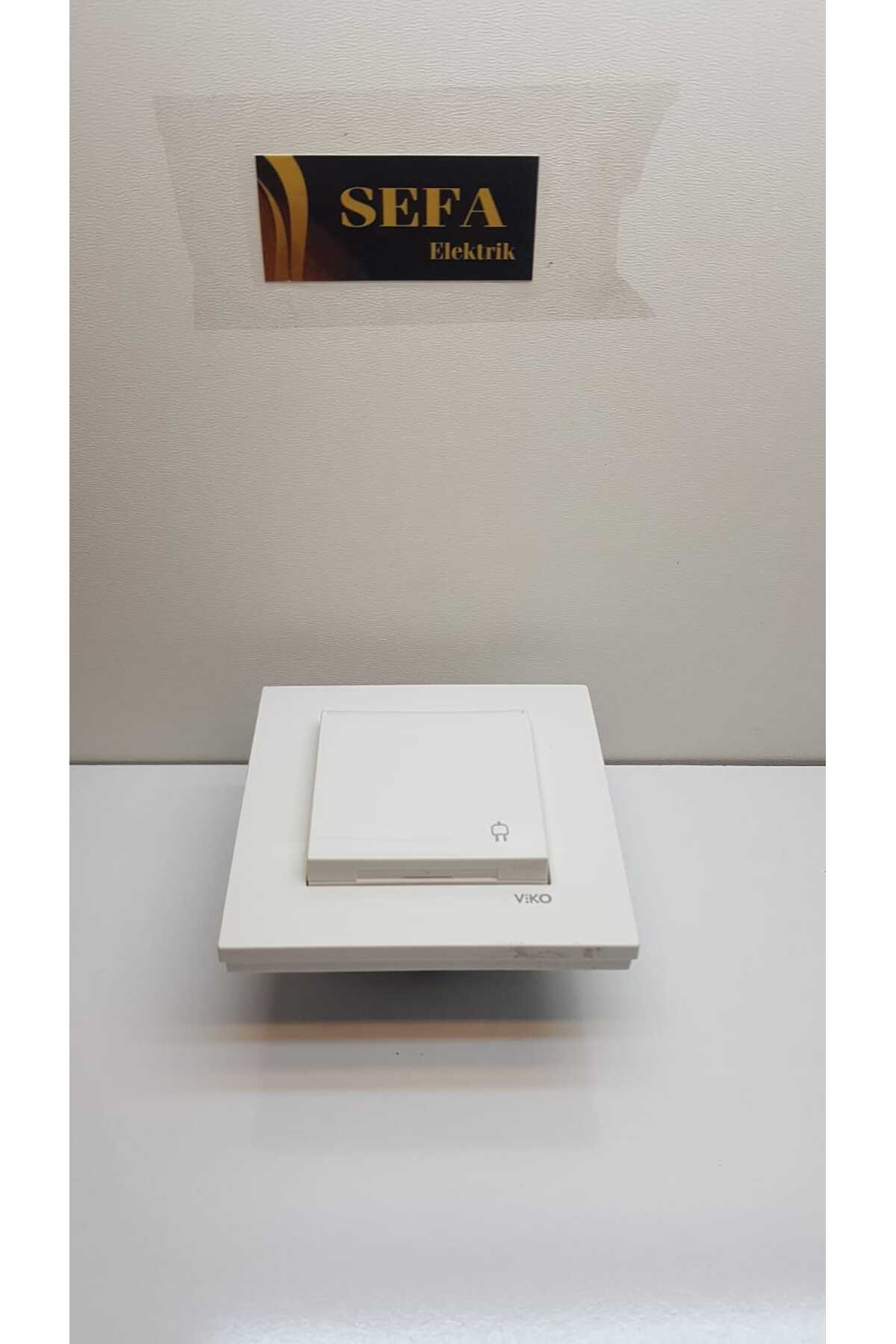 KAPAKLI TOPRAKLI ÇOÇUK KORUMALI PRİZ ÇERÇEVELİ BEYAZ  KARRE SERİSİ