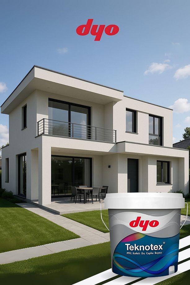 Teknotex PTFE Katkılı Teflonlu Dış Cephe Boyası (2,5L - 7,5L - 15L) | Üstün Koruma, Leke Tutmaz