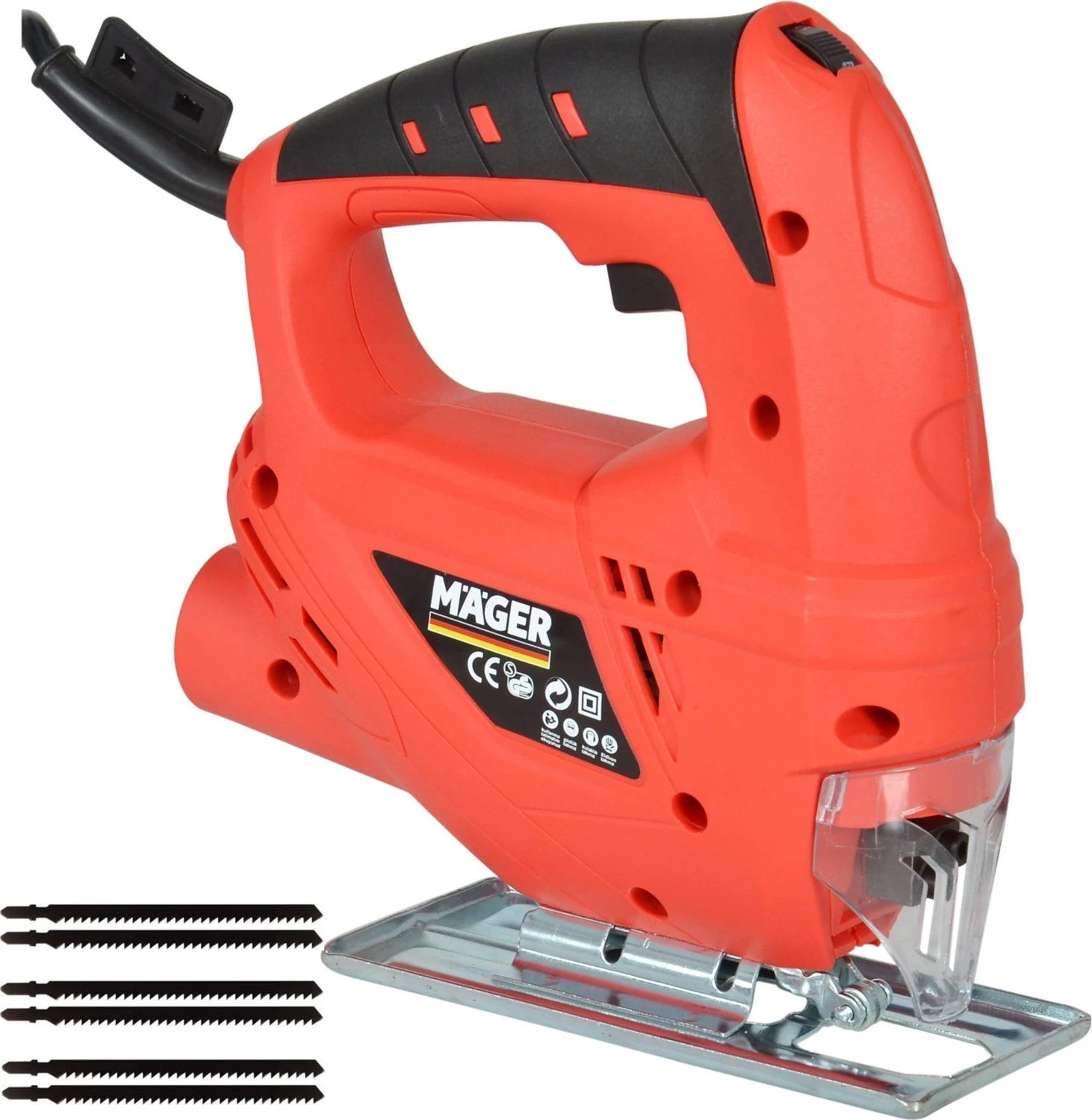 Alman Devir Ayarlı Dekupaj Testere Makinesi 6 Adet Bıçak Hediye