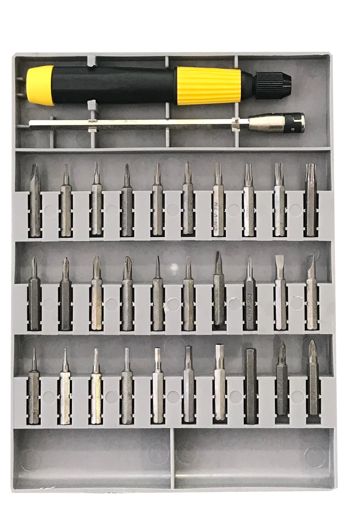 30 Parça Tornavida Seti Yıldız Düz Uçlar Tornavida Seti