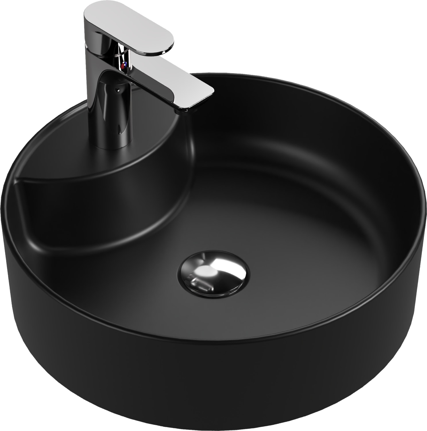 Sifon Tapası - Bas Aç - Parlak Krom Başlıklı -Taşma Deliksiz-Pis Su Çıkış Borusu Hariç