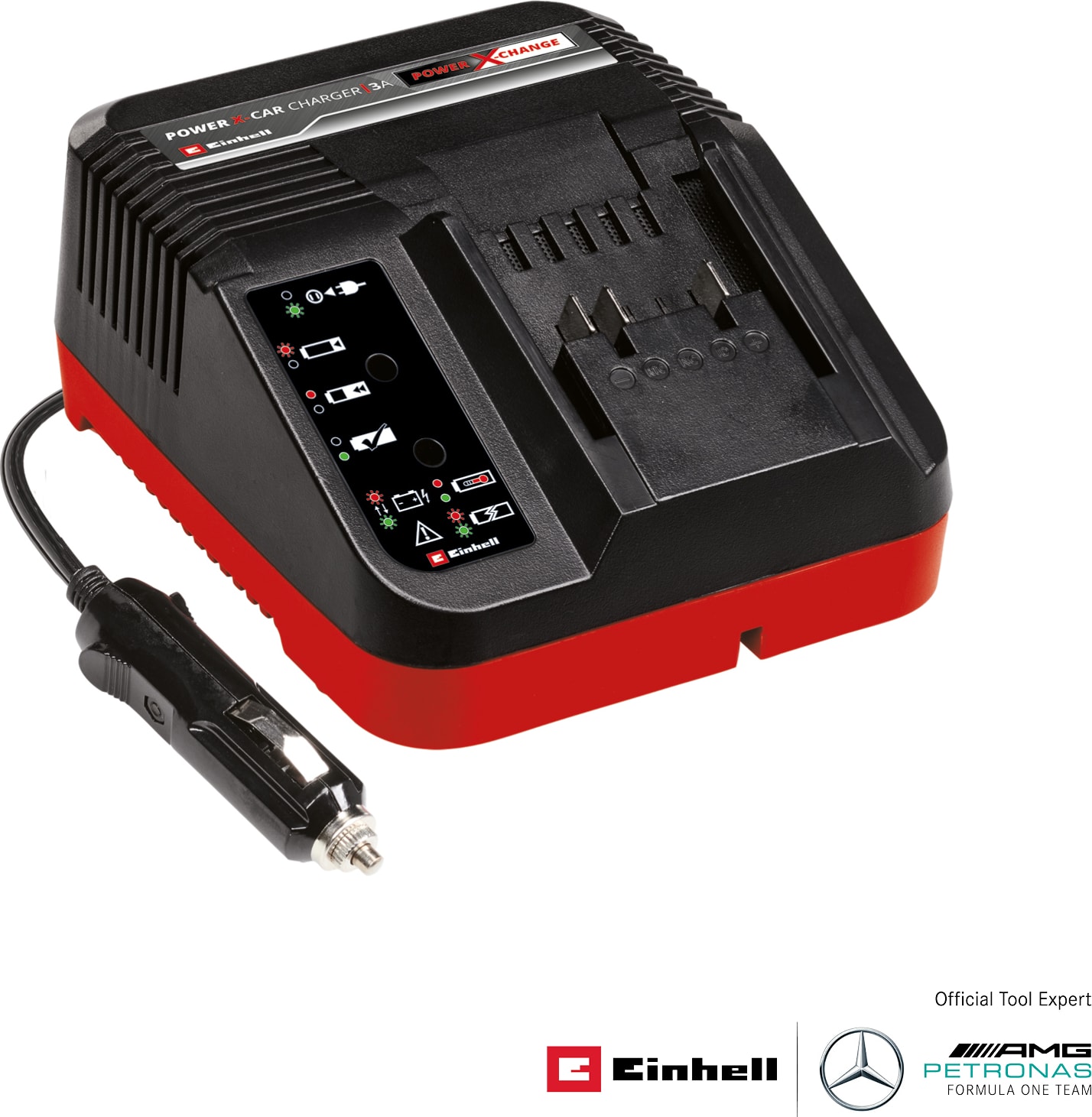 EİNHELL Şarj Cihazı Power X-Car Charger 3A Power X-Change (Li-Ion, 18 V, 12 V Soket, Sürekli Akü Takibi ve Akıllı Şarj Yönetimi, 7'li LED Gösterge) - 4512113