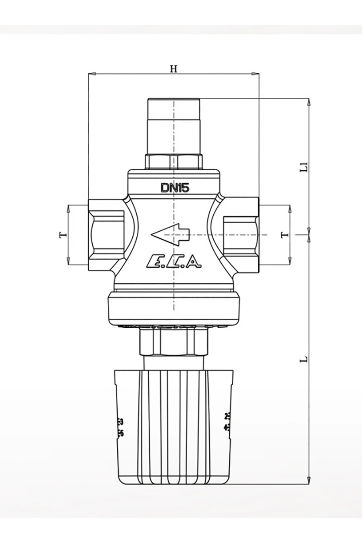 Basınç Düşürücü Valf 3/4" Volanlı Tip Vida X Iç Vida 602111096