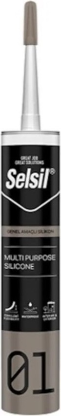 Genel Amaçlı Silikon Siyah 280 gr Siyah