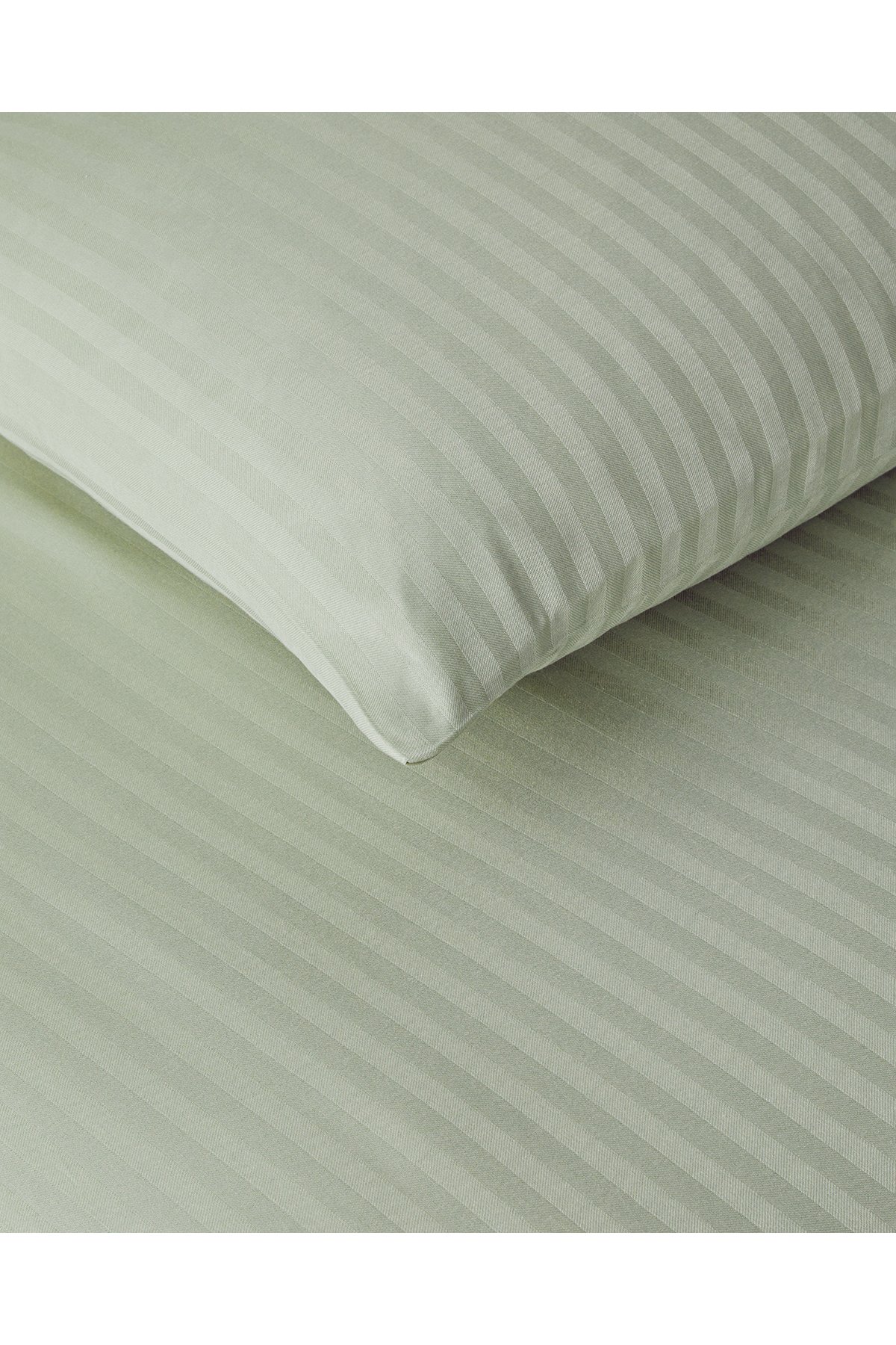 Crystal İpeksi Twill Çift Kişilik Nevresim Takımı 200x220 cm Yeşil