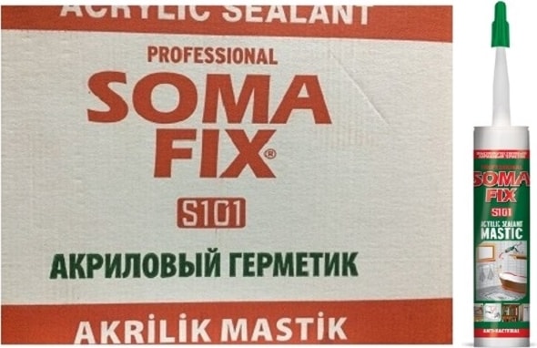 310 ml - 500 gr Beyaz Akrilik Mastik Pimapen Pvc Kapı Parke Montaj Dolgu Mastiği