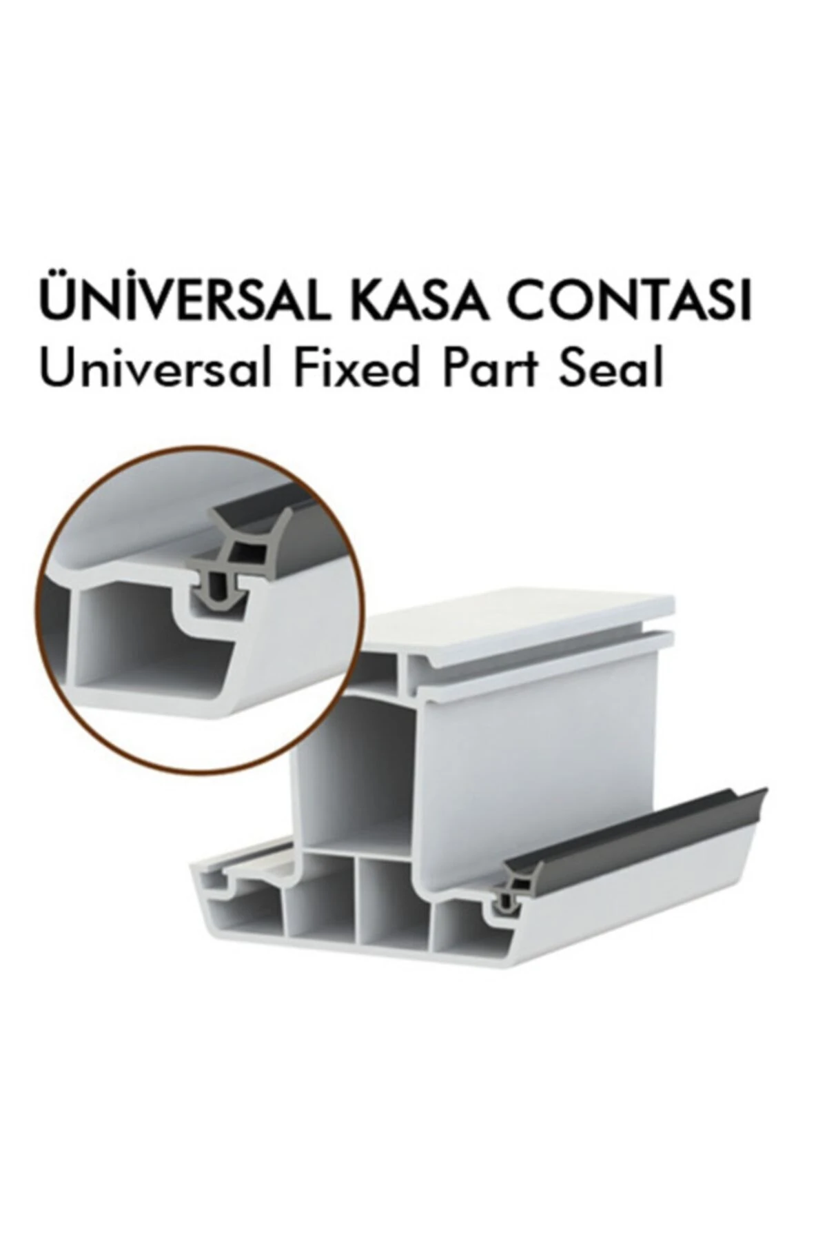 Pimapen Pvc Kapı Pencere Fitili Contası 25 Metre Gri