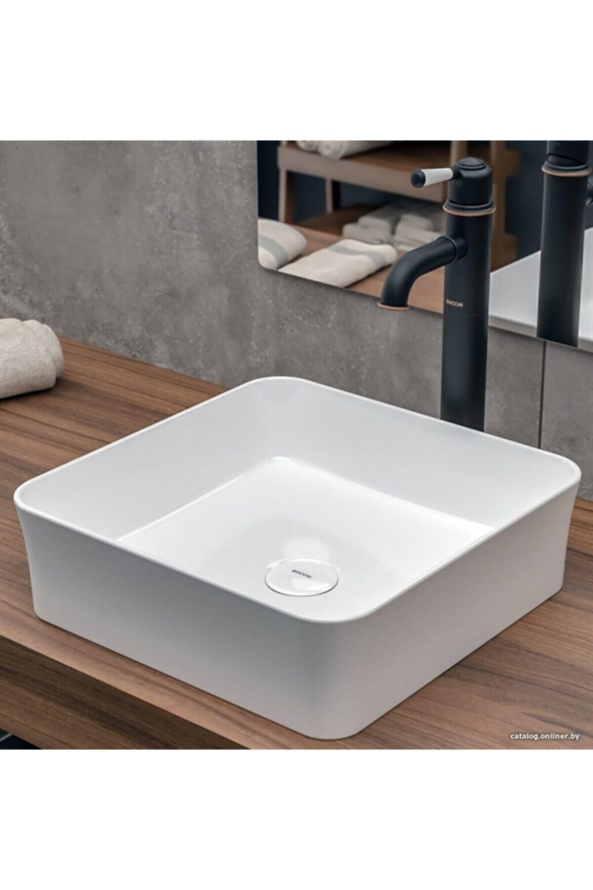 Sottile Slim Line Kare Lavabo 38x38 Cm 1477-001-0125 Beyaz