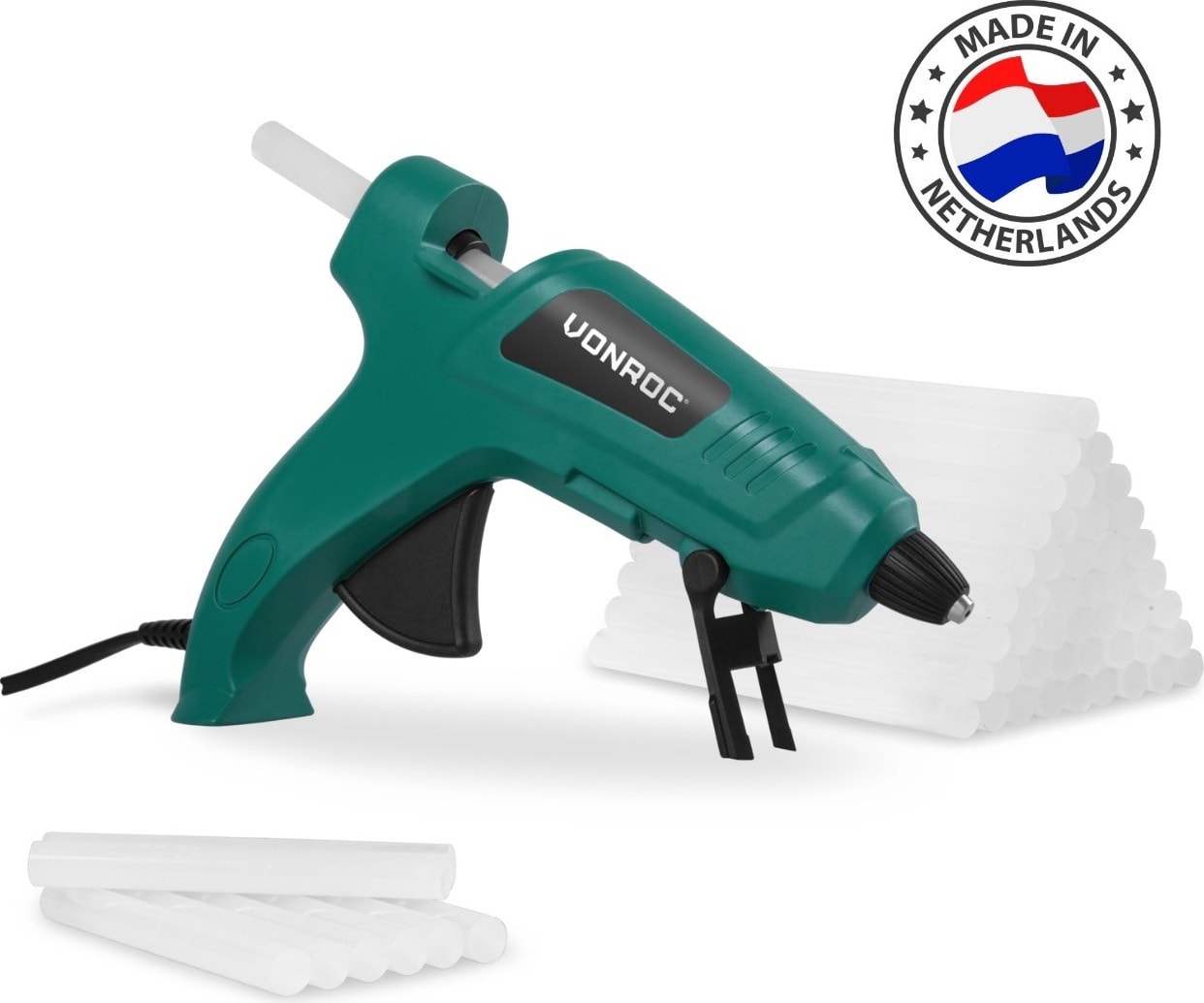 Tetikli Kalın Sıcak Silikon Tutkal Tabancası - 70W - Dahil. 56 Tutkal Çubukları