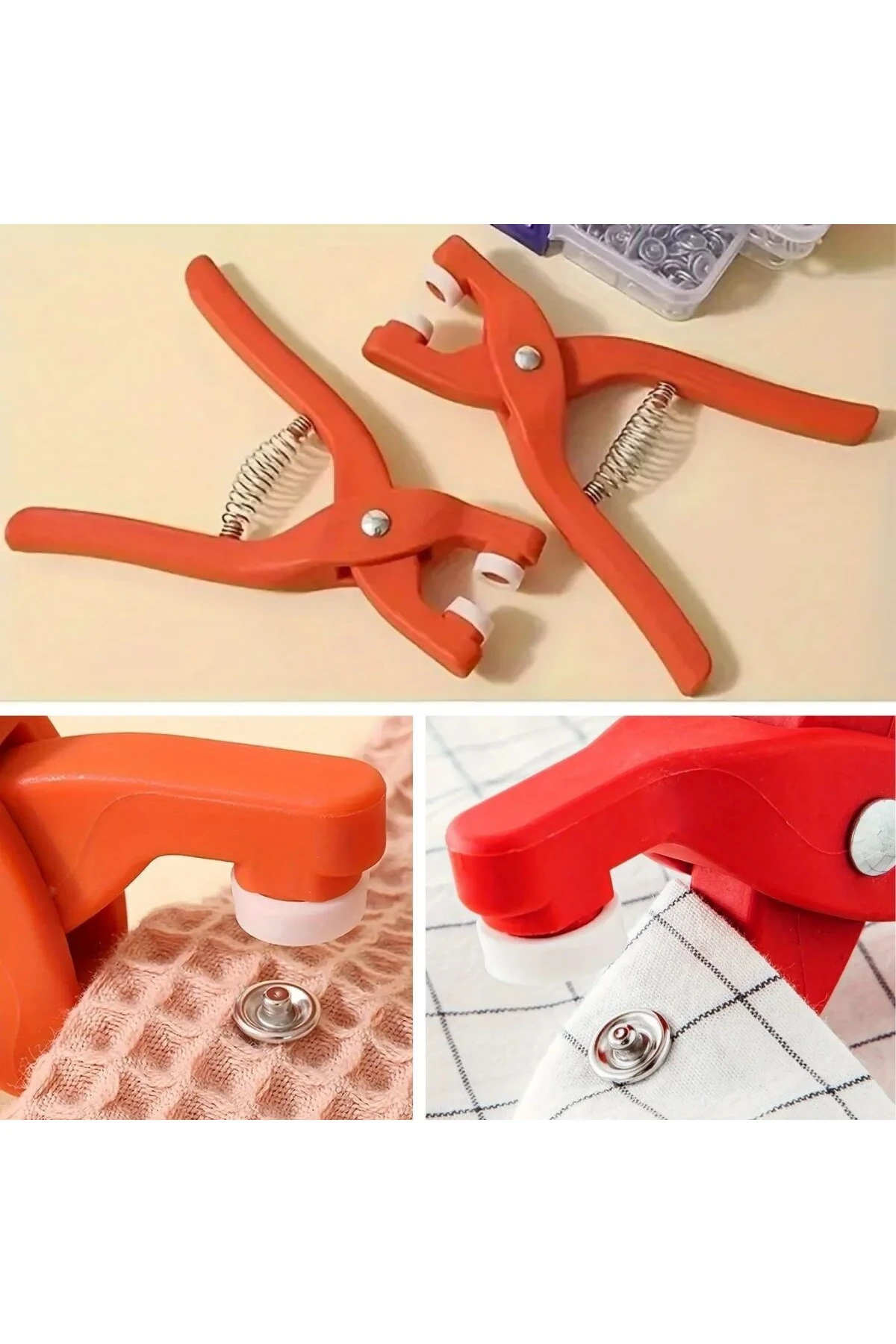 River World Tekstil ve Kıyafetler İçin Plastik Çıtçıt Takma Aleti