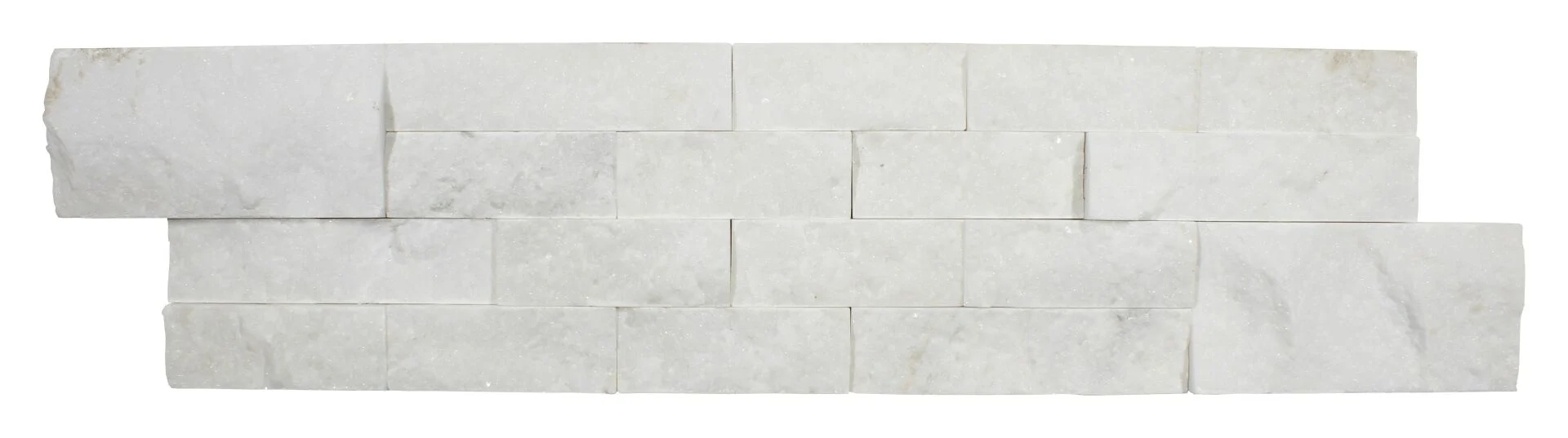 Ledger Panel Beyaz Mermer Patlatma Mozaik