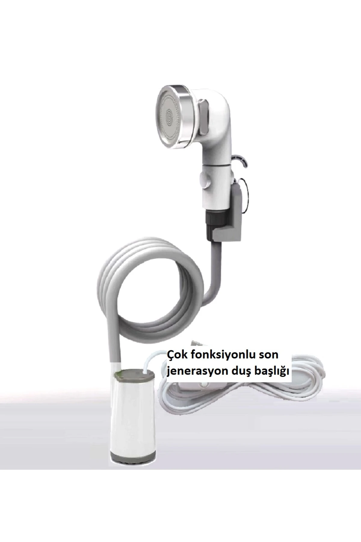 Portatif Kamp Duşu Kaliteli ve USB Şarjlı Damacanaya girebilen Araç Karavan her yerde