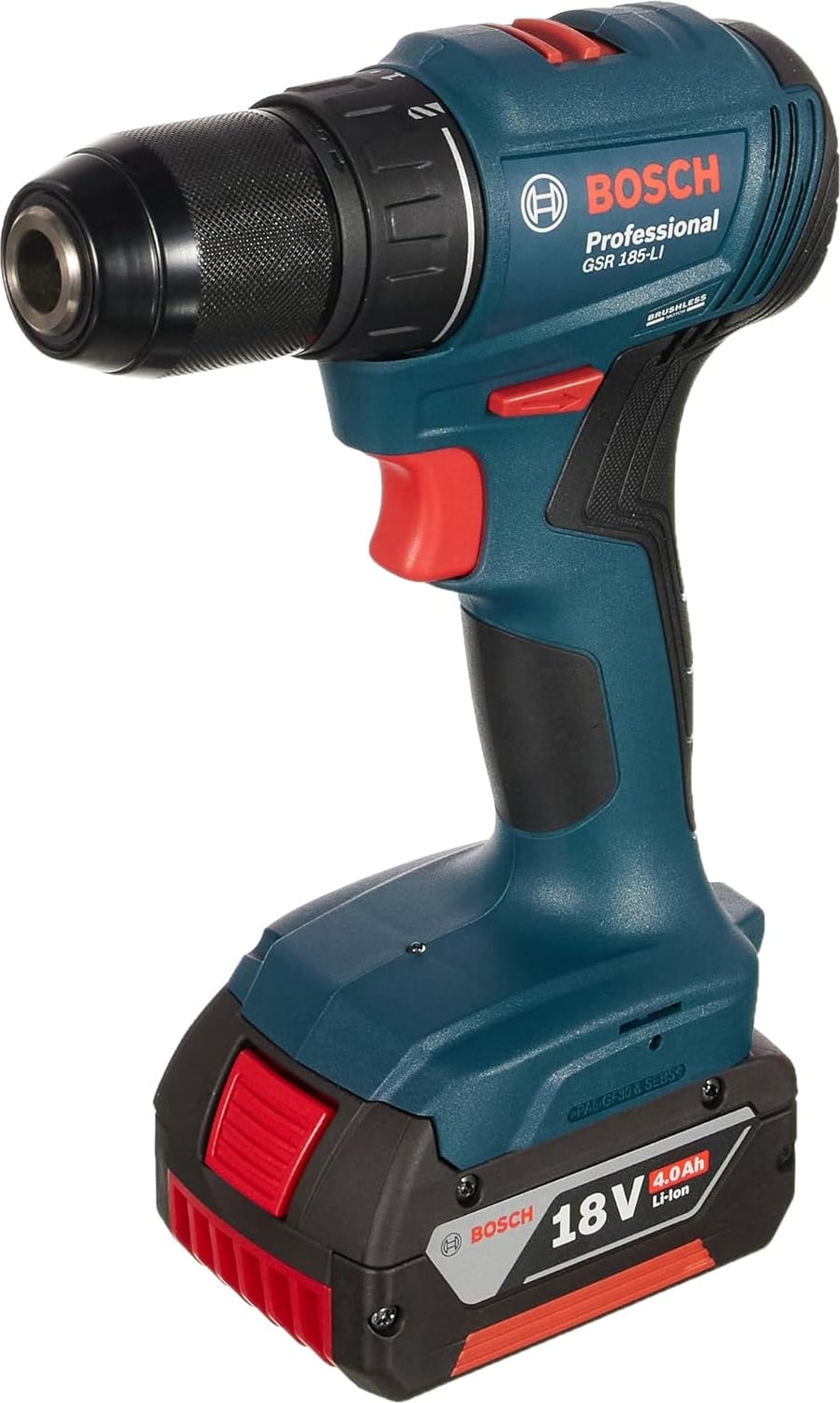 BOSCH Gsr 185 Lı Akülü Delme / Vidalama Makinesi 1x4.0 Ah Akü, Gal 18V-40 Sarj Cihazı, Soft Bag