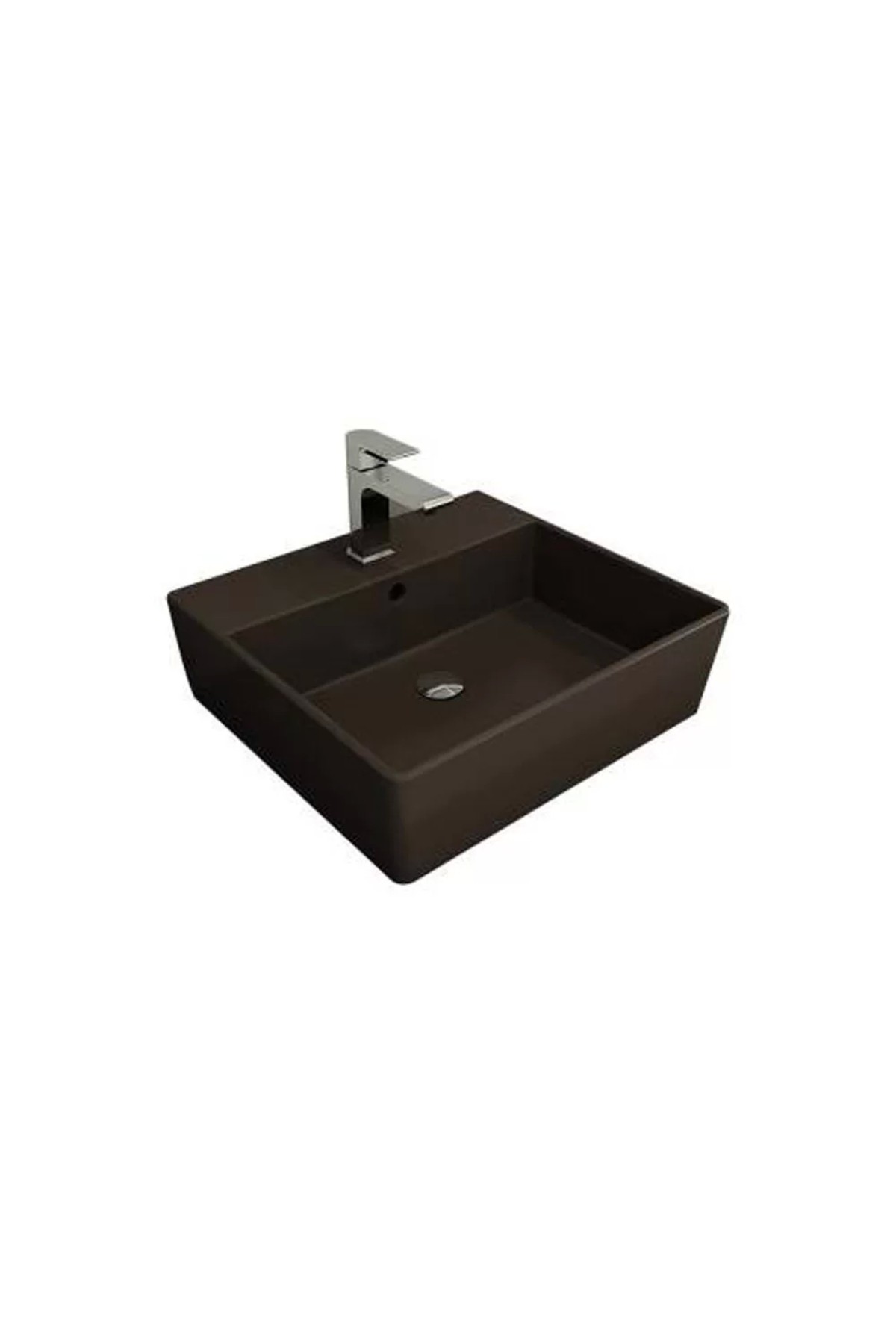 Milano Lavabo 50 Cm Mat Kahverengi 1216-025-0126