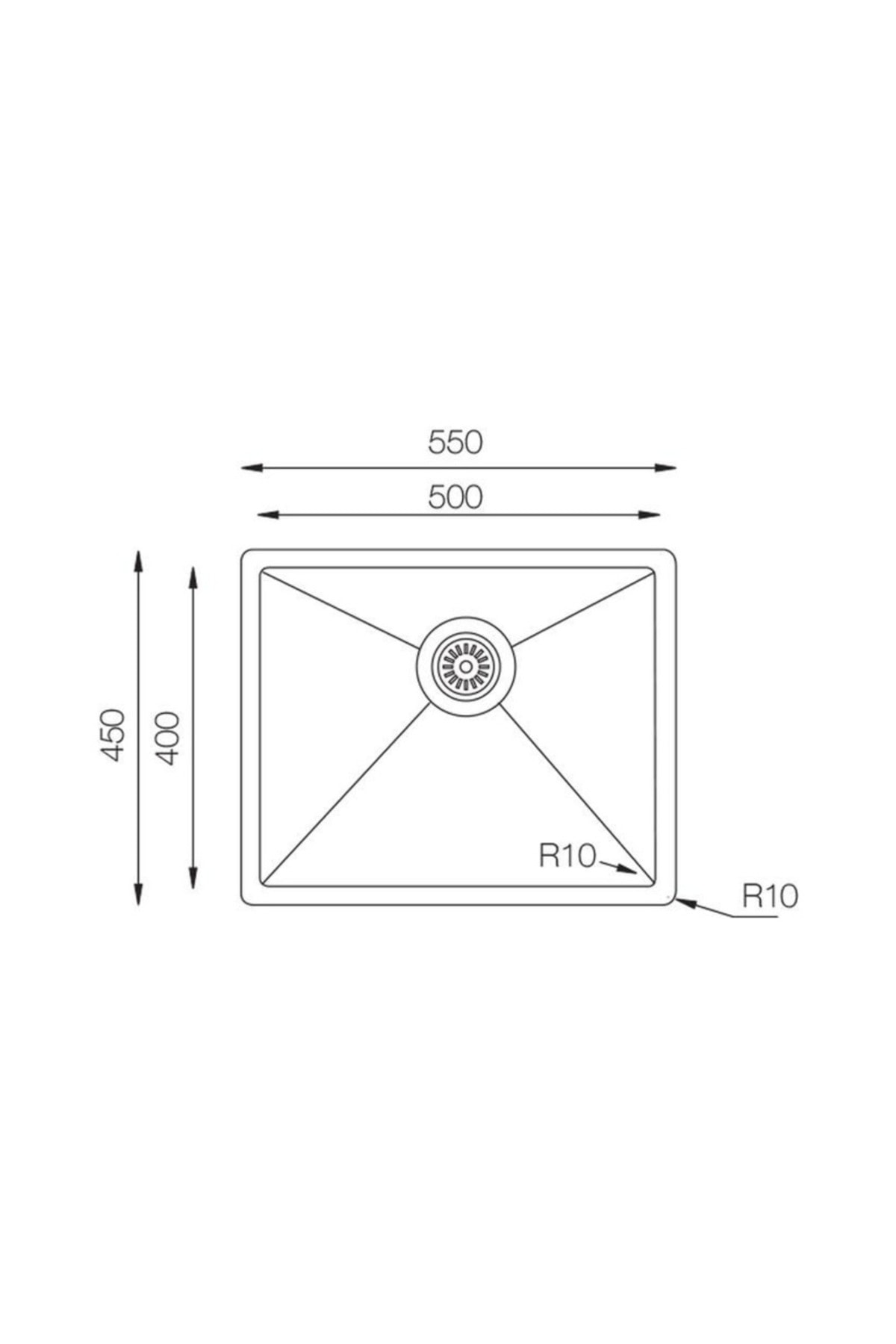 Color x 500 Bronz T.Üstü Mutfak Eviyesi