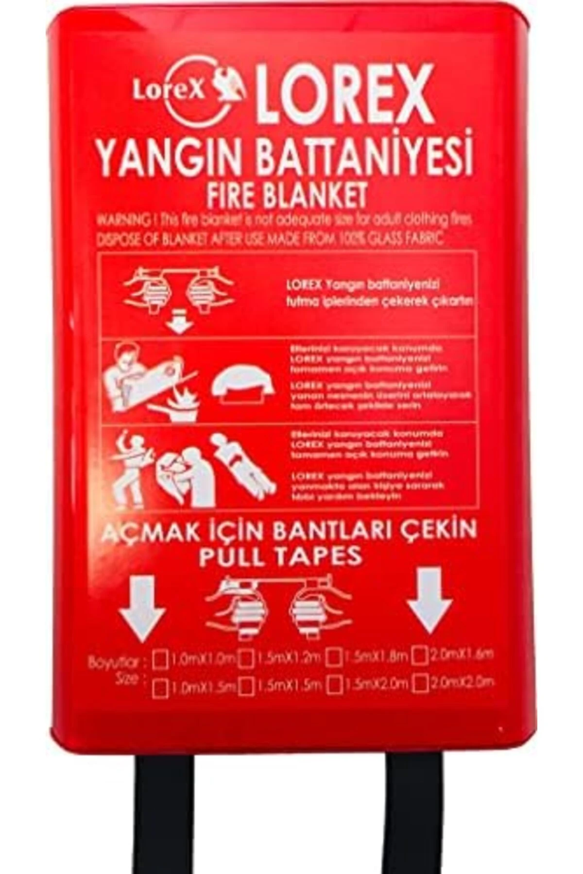 LR-FB1010B Kutulu Yangın Söndürme Battaniyesi 100cm x 100cm 1191480