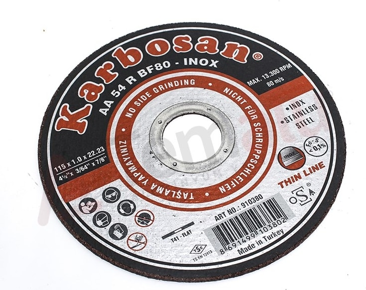 KARBOSAN 115 x 1 Inox Kesici Disk