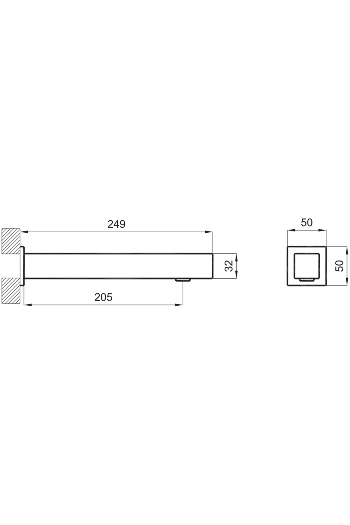 Cube Mono Fotoselli Ankastre Lavabo Bataryası (Elektrikli-Pilli)