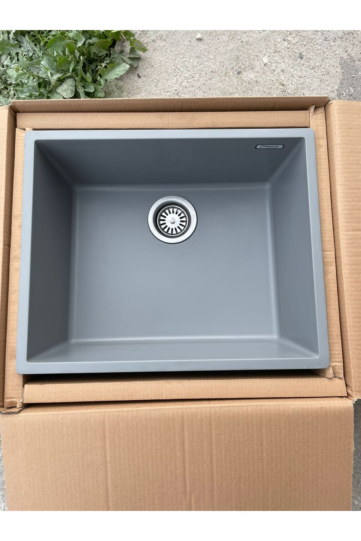 Mutfak Evyesi Granit Gri 44x54 Cm