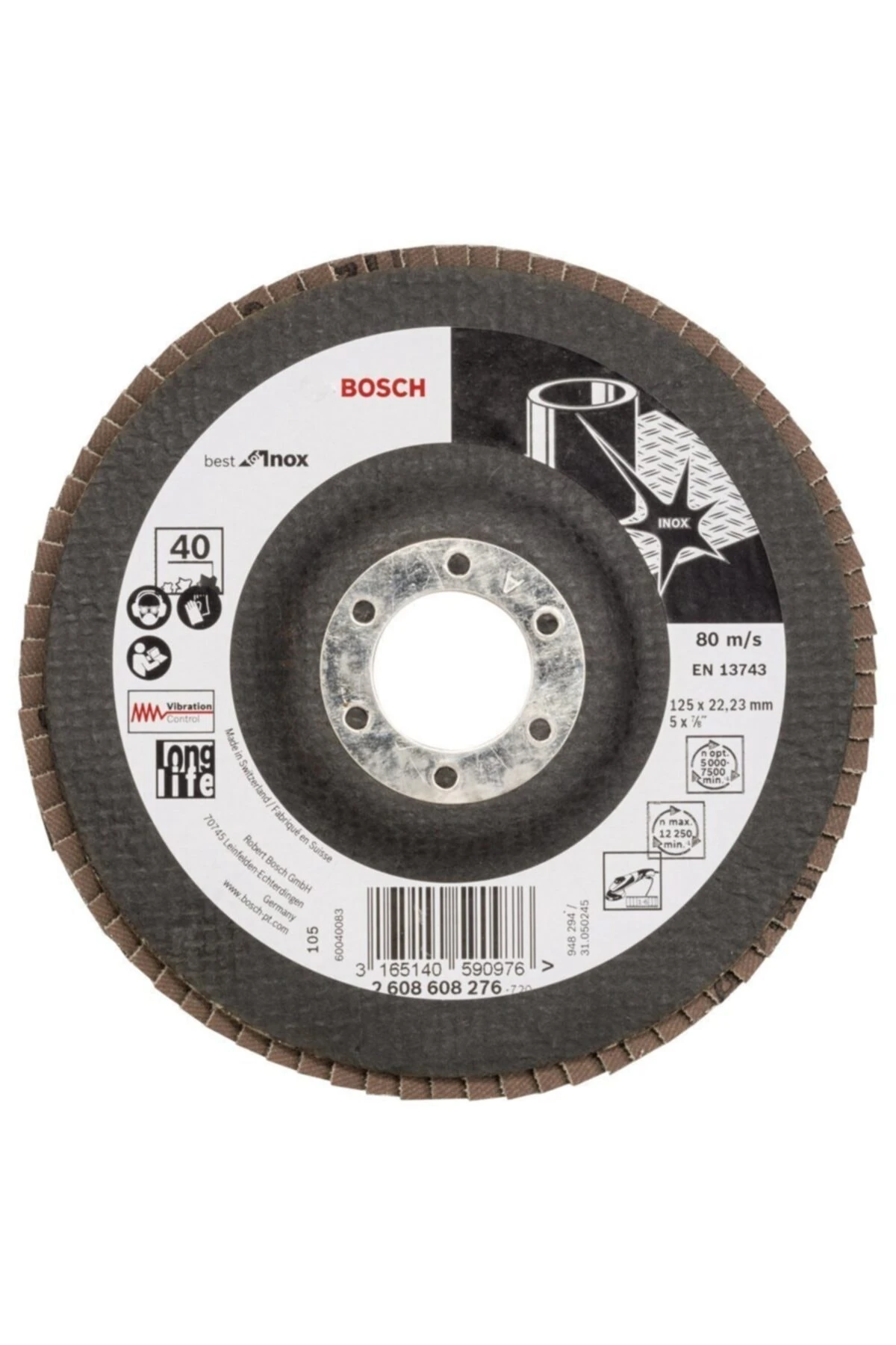 125 Mm 40 K Best For Inox Flap Disk