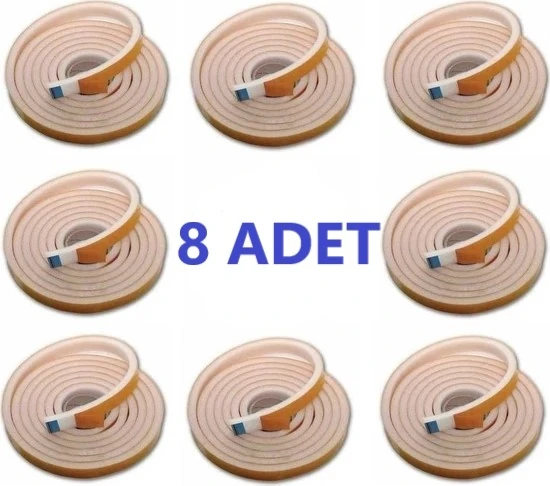 8 Adet Yapışkanlı Pencere Bandı Isı Yalıtım Süngeri (5 METREX8)