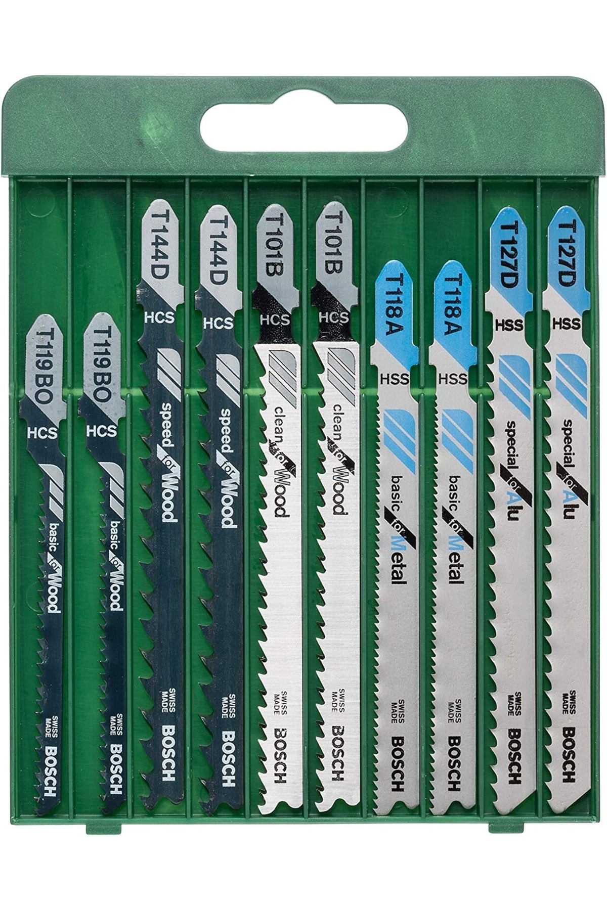 Professional Gst 8000 E Dekupaj Testere Dekopaj + 10 Parça Metal Ahşap Karışık Testere Bıçağı