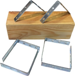 Masa Gönye 15X55 / 15X75 – Metal Köşe Bağlantı Aparatı 10 Lu Set