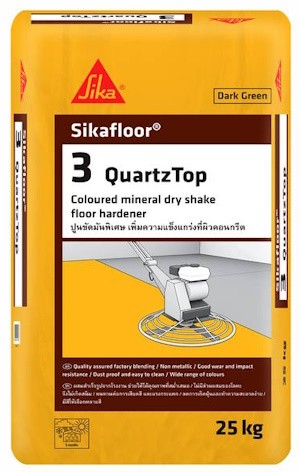 Sikafloor-3 QuartzTop TR (Sika Chapdur) - Renkli Mineral Toz Yüzey Sertleştirici 25 kg