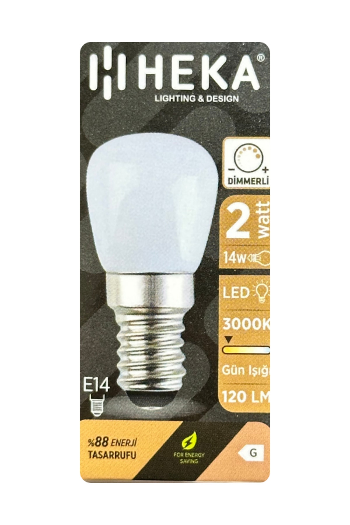(10 Adet) 2W (14W) 3000K (Sarı Işık) E14 Duylu (İnce Duy) Dim Edilebilir Soft Led Mini Ampul