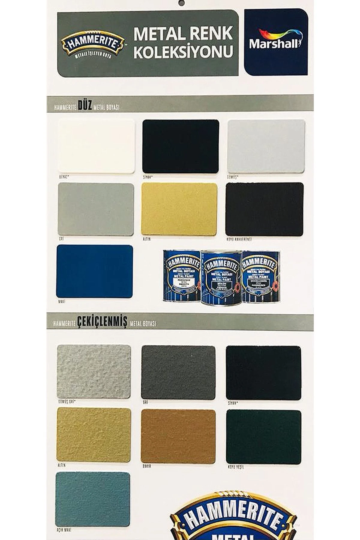 Direkt Pas Üstü Çekiçlenmiş Sprey Metal Boyası