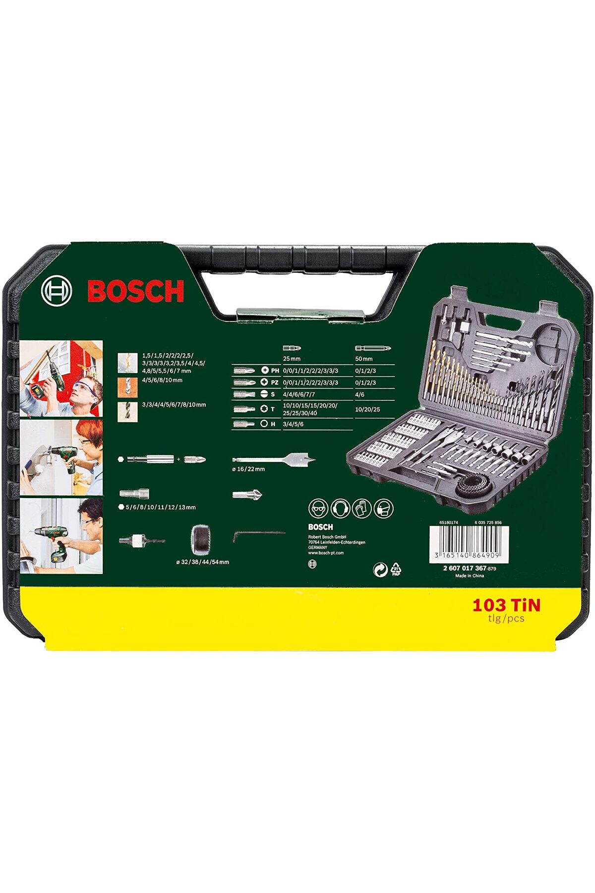 BOSCH Matkap Ucu Seti 103 Piece Toolbox Accessory Set Tool Bag