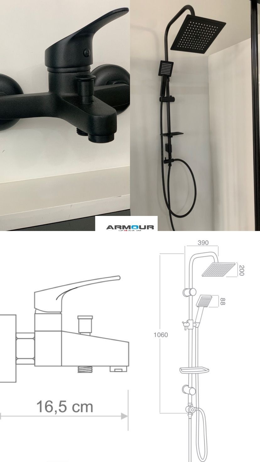 Siyah Banyo Batarya Seti